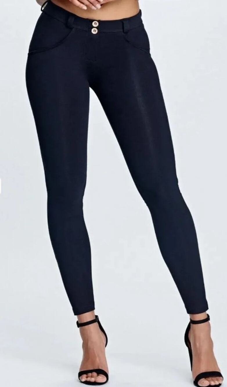 Freddy WR.UP Fashion Mid-Rise Legging Pants, Black, Size 6